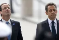 Hollande y Sarkozy conmemoran juntos final de la Segunda Guerra Mundial