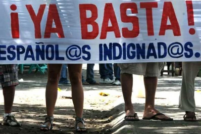 Los indignados vuelven a tomar las calles