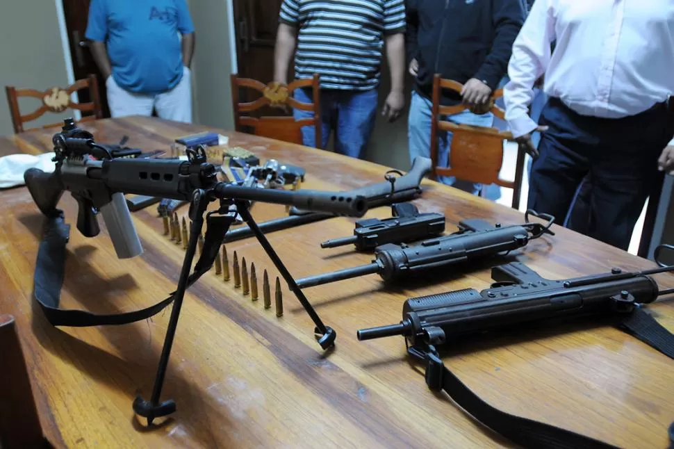 GRAN CALIBRE. Las armas fueron robadas a un coleccionista santafesino. LA GACETA / FOTO DE ANALíA JARAMILLO