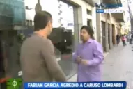 Fabían García me pegó una piña, dijo Caruso Lombardi