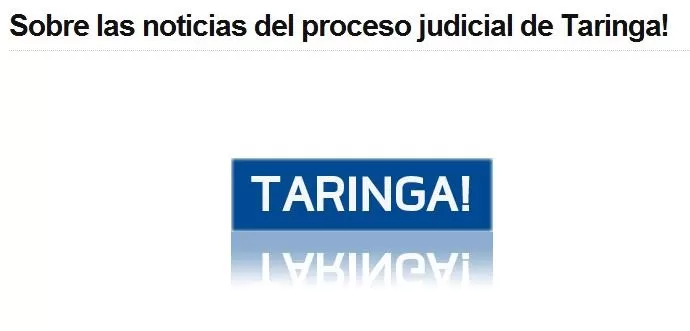 NO TODAVIA. Según los creadores de Taringa!, aún resta la decisión de Casación Penal sobre el pedido de juicio oral. CAPTURA DE PANTALLA