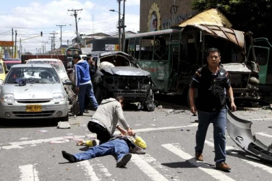 Bogotá se sacudió por el ataque con explosivos a un ex ministro