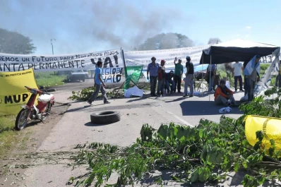 No se puede circular por la ruta 38, a la altura de Alberdi
