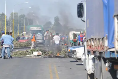 Caos en la 38 por una protesta de municipales