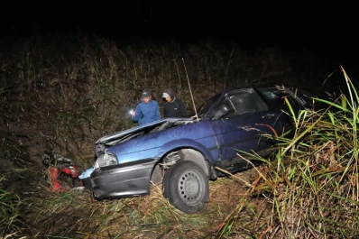 La moto fue arrastrada por un auto, y un matrimonio murió en la ruta 38