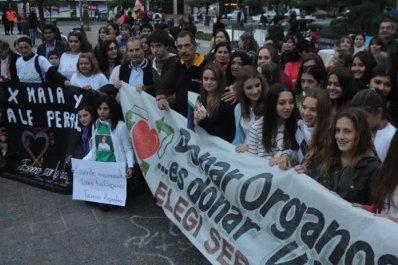 Se realizó un abrazo solidario por Rosarito, la tucumana que necesita un transplante