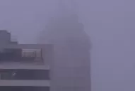 Amaneció con niebla