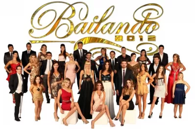 La foto grupal de los participantes de Bailando 2012