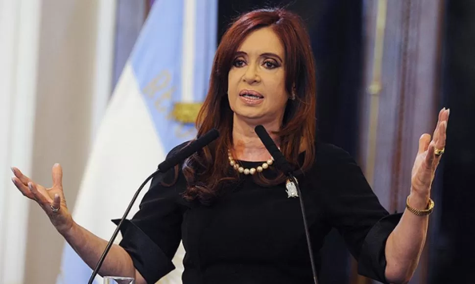 UN PLAN. Cristina Kirchner habló durante la presentación dle plan estratégico para YPF. TELAM