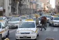 Los taxistas mantuvieron sitiado el microcentro