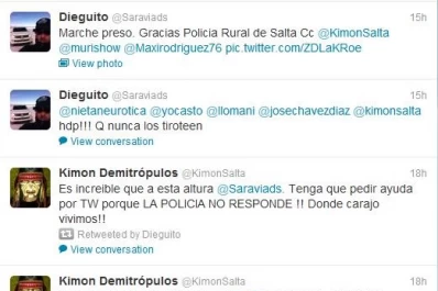 Estaban robando en su campo y pidió ayuda por Twitter