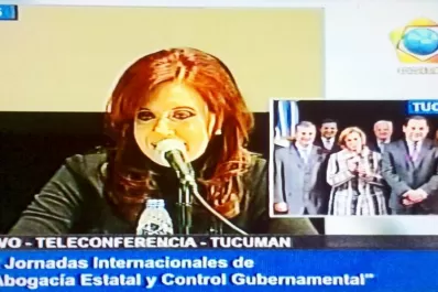 Cristina elogió a Reposo por teleconferencia con Tucumán