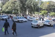 Por cinco horas, el centro fue de los taxistas