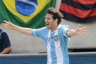 Argentina le ganó a Brasil 4 a 3 con tres goles de Messi
