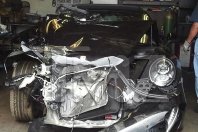 Las fotos del accidente de Lindsay Lohan