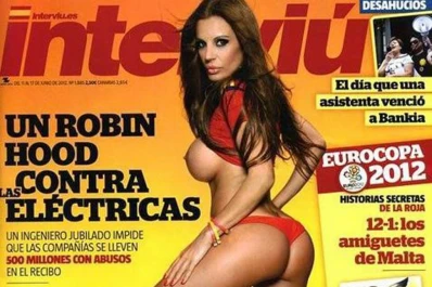 Sonia Monroy se desnudó para alentar a España