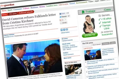 Amplia difusión de los medios ingleses al cruce con Cameron