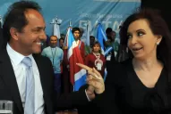 Hubo un llamado entre Cristina y Scioli para aliviar tensiones y aportar fondos