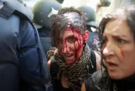 Crudo enfrentamiento entre mineros y policías en España