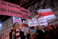 Banderazo contra Daniel Passarella
