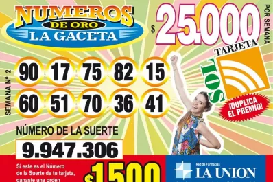 Los Números de Oro de LA GACETA