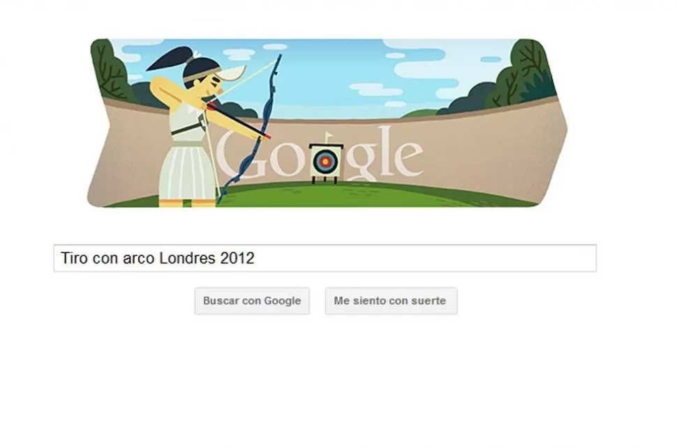 ¡PREPAREN, APUNTEN, TIREN! Google sigue con su serie de doodles diarios dedicados a los Juegos Olímpicos. CAPTURA DE PANTALLA