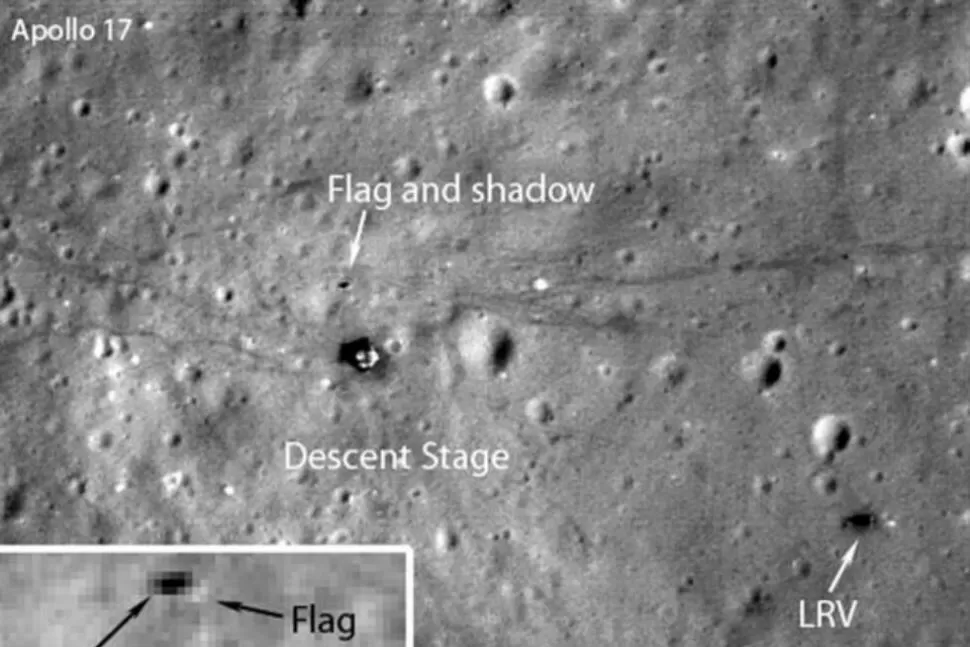 LA PRUEBA. Imágenes fueron captadas por el satélite Lunar Reconnaissance Orbiter (LRO). FOTO TOMADA DE NASA.GOV