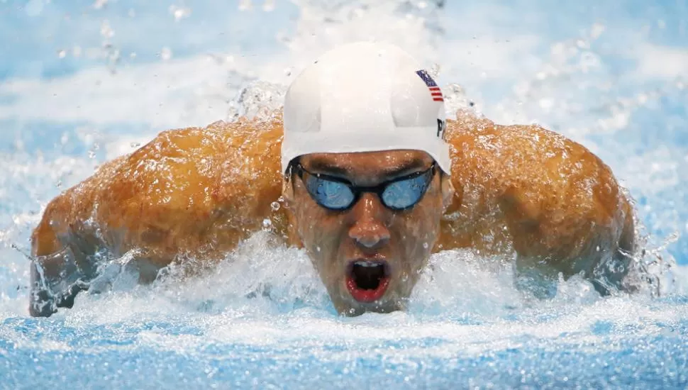 HOMBRE RECORD. Phelps obtuvo en total 16 medallas de oro. REUTERS