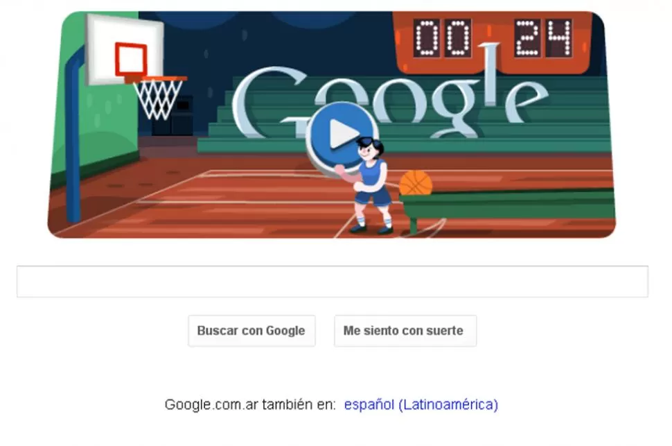 PORTADA PARTICIPATIVA. Por segundo día, los internautas podrán competir en el doodle de Google. CAPTURA DE PANTALLA / GOOGLE.COM