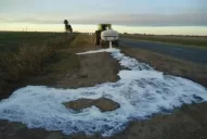 Tamberos tiraron siete millones de litros de leche a la calle