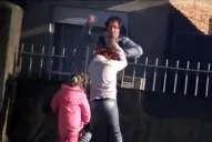 Filman en Bahía Blanca a un hombre golpeando a su ex pareja en el Día del Niño