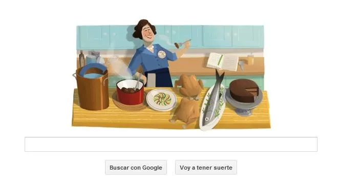 A COCINAR. Google recuerda a la chef más famosa de Estados Unidos. CAPTURA DE PANTALLA