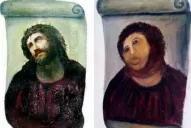 Con la mejor intención, una anciana intentó restaurar un antiguo óleo y lo arruinó