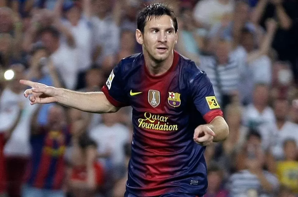 NO FALLO. Messi anotó para la victoria de Barcelona. REUTERS