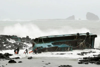 Corea del Sur: el tifón más fuerte de las últimas décadas dejó 10 personas desaparecidas