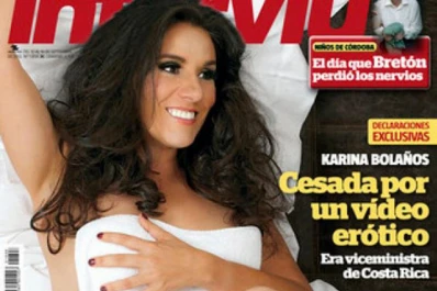 La viceministra del video erótico posó para la revista Interviú