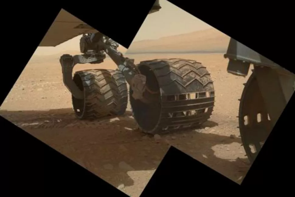 SUELO MARCIANO. Curiosity retrata su trayecto por Marte. REUTERS