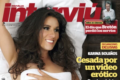 Después del video erótico, en la tapa de la revista Interviú