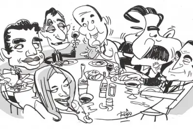 Asado, brindis y un plan para continuar en 2015