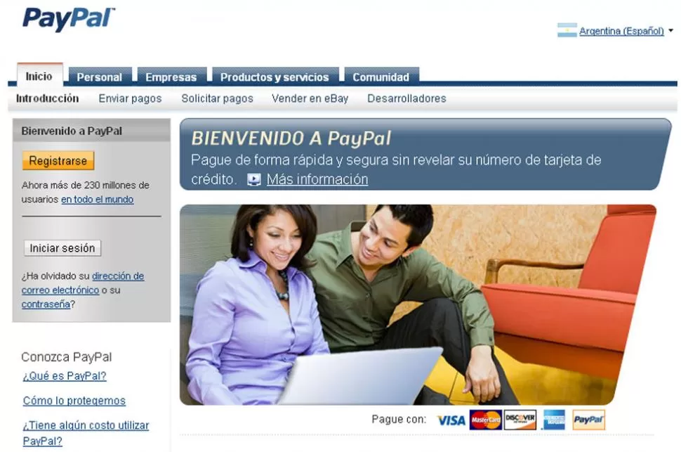 PayPal no permitirá operar entre usuarios de Argentina