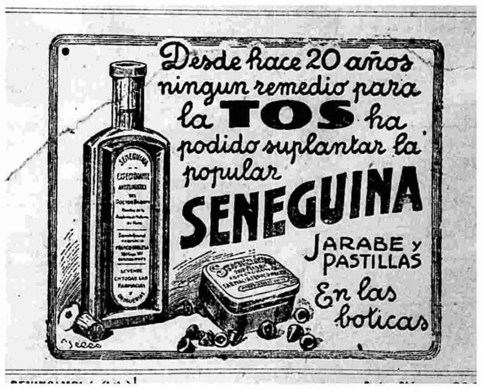  1912. COMO EN BOTICA. Uno de los fuertes en la primera publicidad gráfica fueron los remedios, muchos de ellos promocionados como naturales.