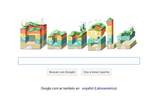 COLORIDO. El doodle que Google dedicó a Nicolás Steno. CAPTURA PANTALLA