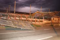 La tormenta dejó árboles en el piso y casas sin energía