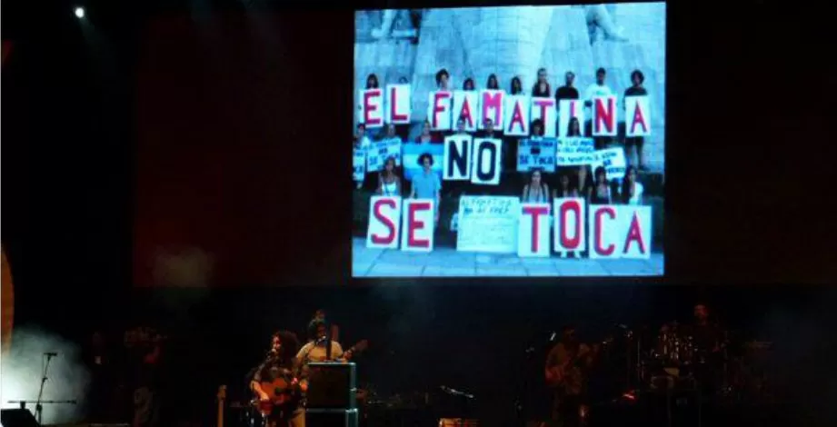 COMPROMISO. Raly plasmó su apoyo a las protestas de La Rioja. FOTO TOMADA DE FACEBOOK.COM