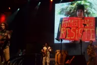 Raly Barrionuevo se sumó a la protesta Famatina resiste