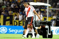 Una buena para River: Trezeguet no se desgarró