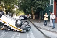 Lo embistieron desde atrás 