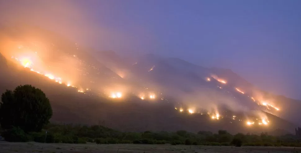 INCONTROLABLE. El incendio se expande por la provincia de Chubut. DYN