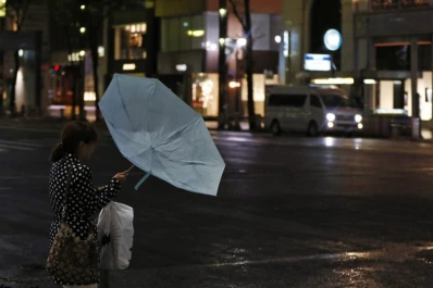 El viento sacude el sur japonés