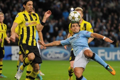 Manchester City rescató un punto sobre la hora ante Borussia Dortmund